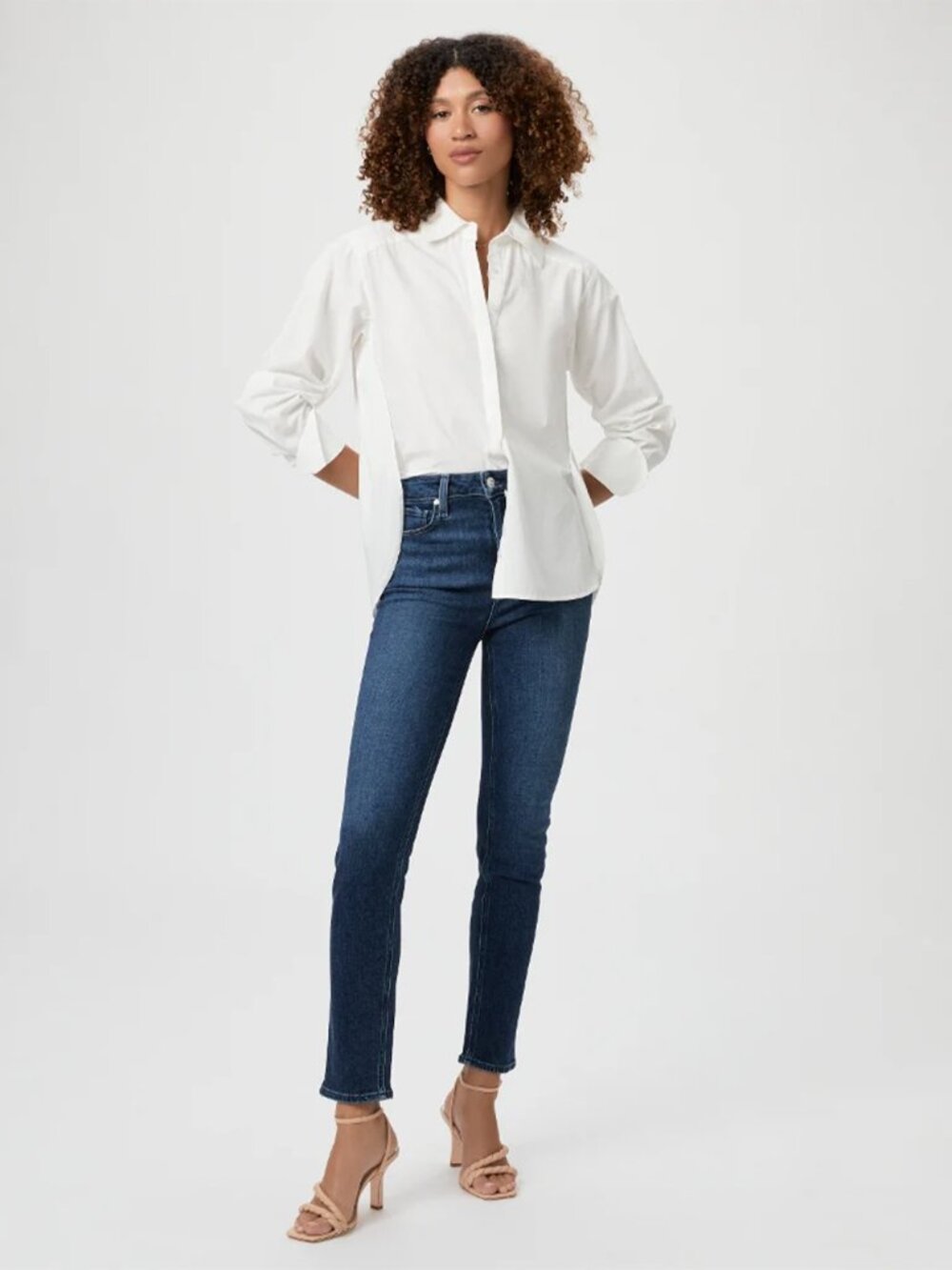 PAIGE Gemma High Rise Cigarette Jeans Womens Size 27 Sketchbook WA048 - Picture 12 of 15